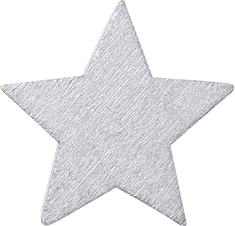 Silver Christmas Star Transparent PNG
